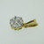 18k Yellow Gold Approx .50ct TW Round Brilliant Cut Diamond Pendant 