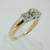14k Yellow Gold Approx .75ct TW Round Brilliant Cut Diamond Ring Size 7 1/4 