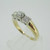 14k Yellow Gold Approx .75ct TW Round Brilliant Cut Diamond Ring Size 7 1/4 