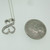 10k White Gold Approx .25ct TW Double Heart Necklace