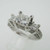14k White Gold I.G.I. Certified 1.03ct Princess Cut Diamond Ring with European Shank Size 6 1/4