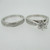 18k White Gold Approx 1.0ct Round Brilliant Cut Diamond Ring with Wedding Band Size 6 3/4