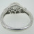 14k White Gold .92ct Round Brilliant Cut Diamond with Diamond Halo Accents Size 6 1/2