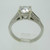 18k White Gold 1.0ct Round Brilliant Cut Diamond Ring with Diamond Accents Size 6 1/2