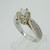 Caressa 18k White Gold Approx .90ct Round Brilliant Cut Diamond Ring with Diamond Accents Size 7 1/4
