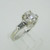 14k White Gold Approx .90ct European Cut Diamond Ring Size 6 1/2