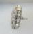 Vintage 1920’s Era Platinum Approx. 1.0ct TW European Cut Diamond Ring with Delicate Filigree Accents. Size 5 ½*