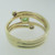 14k Yellow Gold Tsavortie and Diamond Twist Ring Size 4 1/4