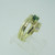 14k Yellow Gold Tsavortie and Diamond Twist Ring Size 4 1/4