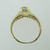 14k Yellow Gold Approx .25ct Round Brilliant Cut Diamond Ring with Diamond Accents Size 5 3/4