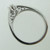 10k White Gold .15ct Round Brilliant Cut Diamond Ring with Wedding Band Size 7 1/4