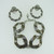 Sterling Silver Marjorie Baer Bronze Copper Accent Bracelet Earring Set