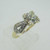Vintage 14k Yellow Gold 1.02ct European Cut Diamond Ring Size 5 3/4