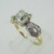 Vintage 14k Yellow Gold 1.02ct European Cut Diamond Ring Size 5 3/4