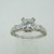 18k White Gold GIA Certified 1.01ct Square Modified Brilliant Princess Cut Diamond Ring Size 6 3/4