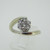 14k White Gold Approx 1/3ct TW Cluster Diamond Ring Size 6 1/4