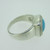 Sterling Silver Carolyn Pollack Turquoise Square Checkerboard Cut Textured Ring Size 9