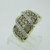 14k Yellow Gold Approx 1.0ct TW Diamond Fashion Band Ring Size 6 1/4