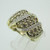 14k Yellow Gold Approx 1.0ct TW Diamond Fashion Band Ring Size 6 1/4