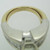 14k Yellow and White Two Tone Gold Approx 1.01ct Emerald Cut Diamond Ring Size 6 1/4