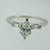 14k White Gold Approx .40ct Marquise Cut Diamond Ring Size 9