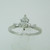 14k White Gold Approx .40ct Marquise Cut Diamond Ring Size 9