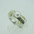 Sterling Silver White Cultured Pearl with Gold Accents Ring Size 7