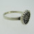 Vintage Sterling Silver Flower Spider Web Ring Size 7 3/4