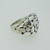 Sterling Silver Large Fashion Statement Lattice Dome Ring Size 9 1/4
