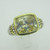 Sterling Silver & 18K Judith Ripka Yellow Citrine Ring Size 7