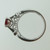 18k White Gold Kirk Kara 1.12ct Ruby Ring with .18ct TW Diamond Accents Size 6 3/4