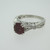 18k White Gold Kirk Kara 1.12ct Ruby Ring with .18ct TW Diamond Accents Size 6 3/4