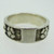 Vintage Sterling Silver Flower Pattern Ring Size 6 1/2
