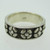 Vintage Sterling Silver Flower Pattern Ring Size 6 1/2