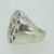 Sterling Silver Large Statement Cut Out Peace Design Ring Size 8 1/2