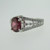 14k White Gold 1.43ct Ruby Ring with .58ct TW Diamond Accents Size 6 3/4