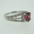 14k White Gold 1.43ct Ruby Ring with .58ct TW Diamond Accents Size 6 3/4