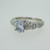 18k White God .89ct Sapphire Ring with .43ct TW Diamond Accents Size 6 3/4