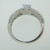 18k White God .89ct Sapphire Ring with .43ct TW Diamond Accents Size 6 3/4