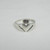 Sterling Silver Cut Out Polished Claddagh Ring Size 5 1/2 