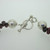 Rhodalite Garnet Bead Necklace with Sterling Silver Beads & Clasp