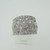 14k White Gold Approx 2.0ct TW Round Brilliant Cut Diamond Band Size 6 3/4