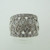 14k White Gold Approx 2.0ct TW Round Brilliant Cut Diamond Band Size 6 3/4