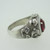 Sterling Silver Red Synthetic Ruby Ring Size 7