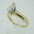 14k Yellow Gold Approx .75ct Pear Shape Diamond Solitaire Ring Size 7 1/4 