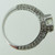 14k White Gold .87ct Round Brilliant Cut Diamond Ring with Diamond Accents Size 6 1/2 