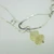 Sterling Silver Hammered Link Quartz Beads Bracelet 7.75"