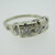 Vintage 14k White Gold Approx .50ct TW Diamond Band Ring Size 8
