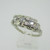 Vintage 14k White Gold Approx .50ct TW Diamond Band Ring Size 8