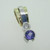 14K Two Tone Gold Tanzanite Diamond Slide Pendant